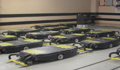 AGVs in the basement AGVs in the basement