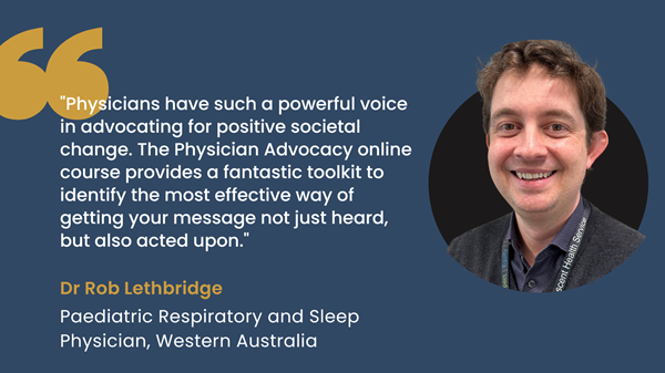 Dr Rob Lethbridge Physician Advocacy Online Learning Course Dr Rob Lethbridge Physician Advocacy Online Learning Course