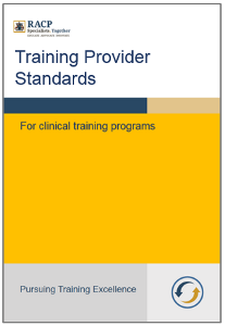Cover of the Training Provider Standards program