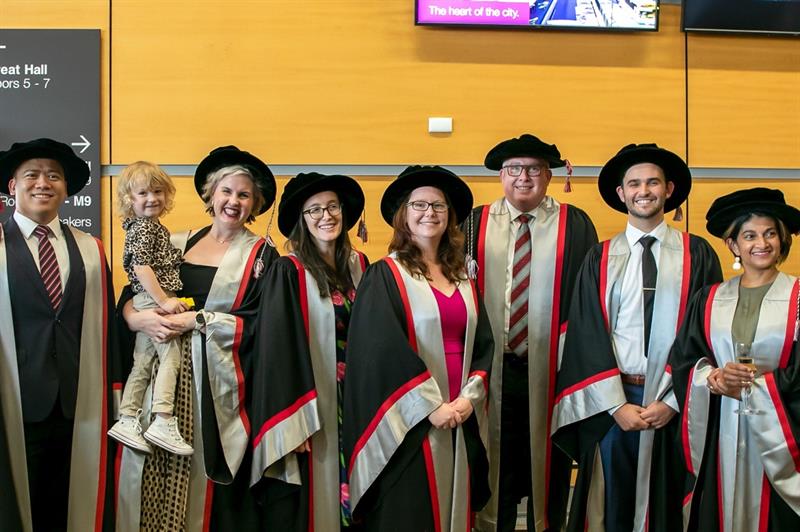 Professor Tim Geraghty at the Convocation Ceremony in Brisbane with New Fellows.