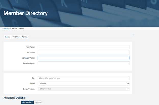 Member DIrectory Member DIrectory