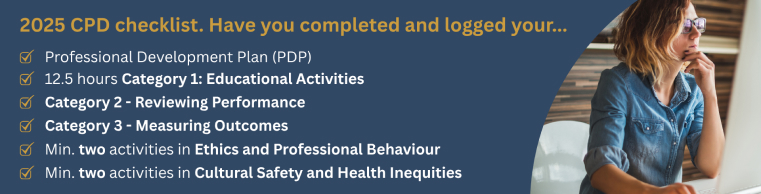 2025 CPD checklist 2025 CPD checklist banner.