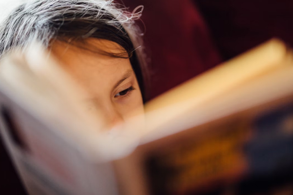 girl reading book