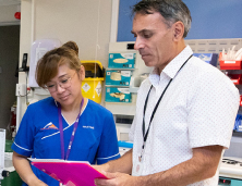 SPDP supervisor with trainee.