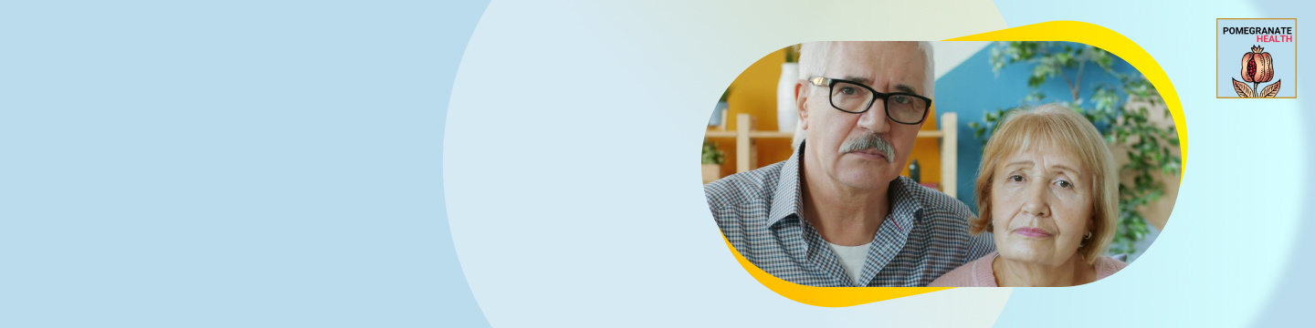 A couple looking stressed and tired