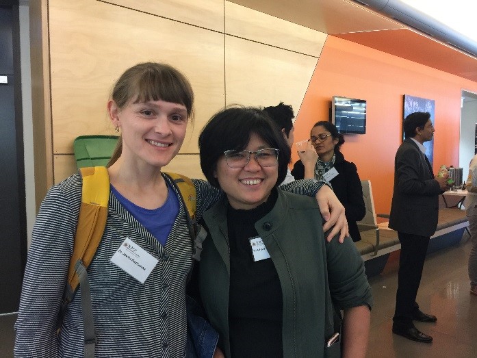 Dr Jowita Koziowska and Dr Chaw Aye enjoying the networking lunch. Dr Jowita Koziowska and Dr Chaw Aye enjoying the networking lunch.