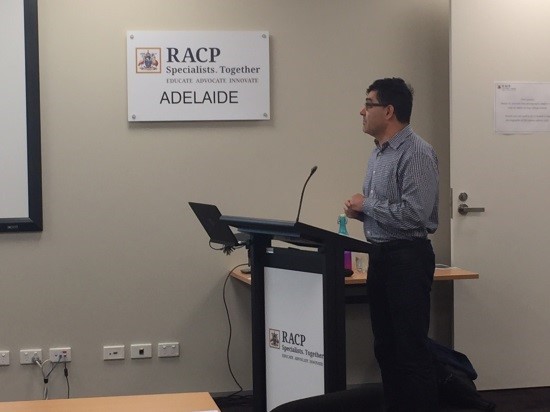 Professor Sepher Shakib at the RACP lecture series Professor Sepher Shakib at the RACP lecture series