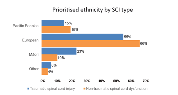 Ethnicity by SCI type