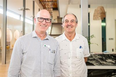 Professor Peter Morris and Professor Bart Currie Professor Peter Morris and Professor Bart Currie