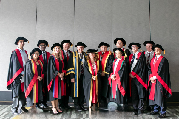 2021 Convocation – Committee members – Professor Nick Buckmaster (Chair), Dr Fahid Hashem, Dr Patty Lee-Apostle, Adjunct Professor Tony Rahman.
