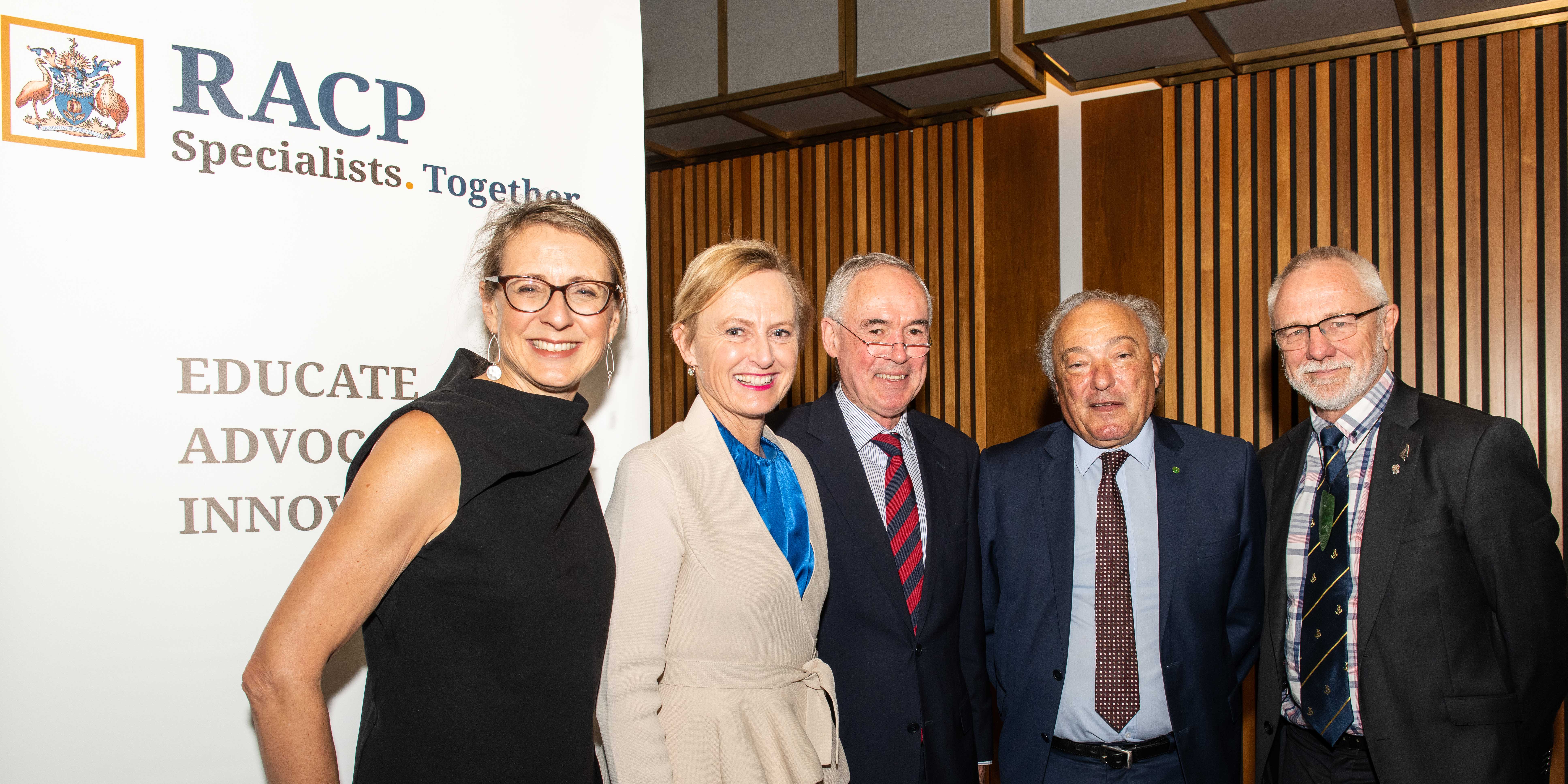 Professor Sharon Goldfield, Dr Katie Allen MP, Professor Paul Colditz, Dr Mike Freelander MP, Associate Professor Mark Lane Professor Sharon Goldfield, Dr Katie Allen MP, Professor Paul Colditz, Dr Mike Freelander MP, Associate Professor Mark Lane