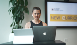 STILL SCREENSHOT Evie BTS at Computer 2 STILL SCREENSHOT Evie BTS at Computer 2