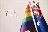 word-yes-and-australian-and-rainbow-flags-875359166_4800x3203 Yes to Marriage equality