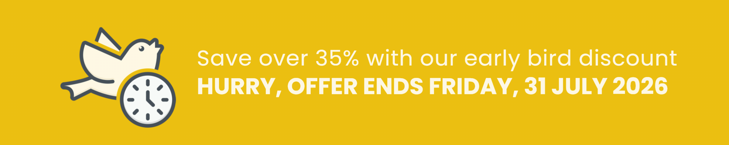 Earlybird discount