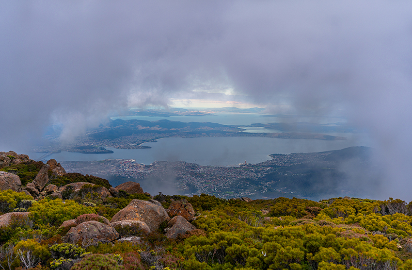 Hobart from above