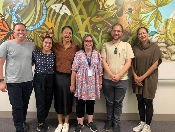 The RACP Hauora Māori Pānui Pictured (from left to right): Dr Cory Malbon, Dr Kaylarina Fuatai, Dr Rowena Peters, Dr Liza Edmonds, Dr Erik Anderson and Dr Lela Yap.