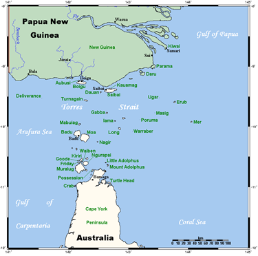 TorresStrait Islands Map